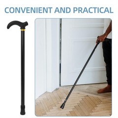 Lightweight Aluminum Alloy Walking Cane Adjustable Two Section Telescopic Pole