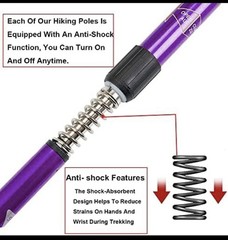 Trekking Poles Adjustable Lightweight Durable Hiking Sticks Men Women