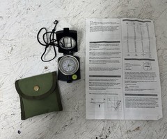 Eyeskey Navigation Compass Great Condition With Manual And Green Case