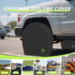 RV Tire Covers Sets of 4,Wheel Tire Cover for Trailers Travel Camper Truck SU…