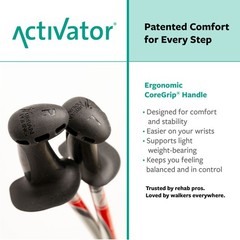 Urban Poling ACTIVATOR® Walking Poles for Balance and Rehabilitation – 1 Pair –