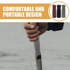 3Pcs Non Slip Rubber Walking Cane Handle Grips for Home Use Comfort Grip
