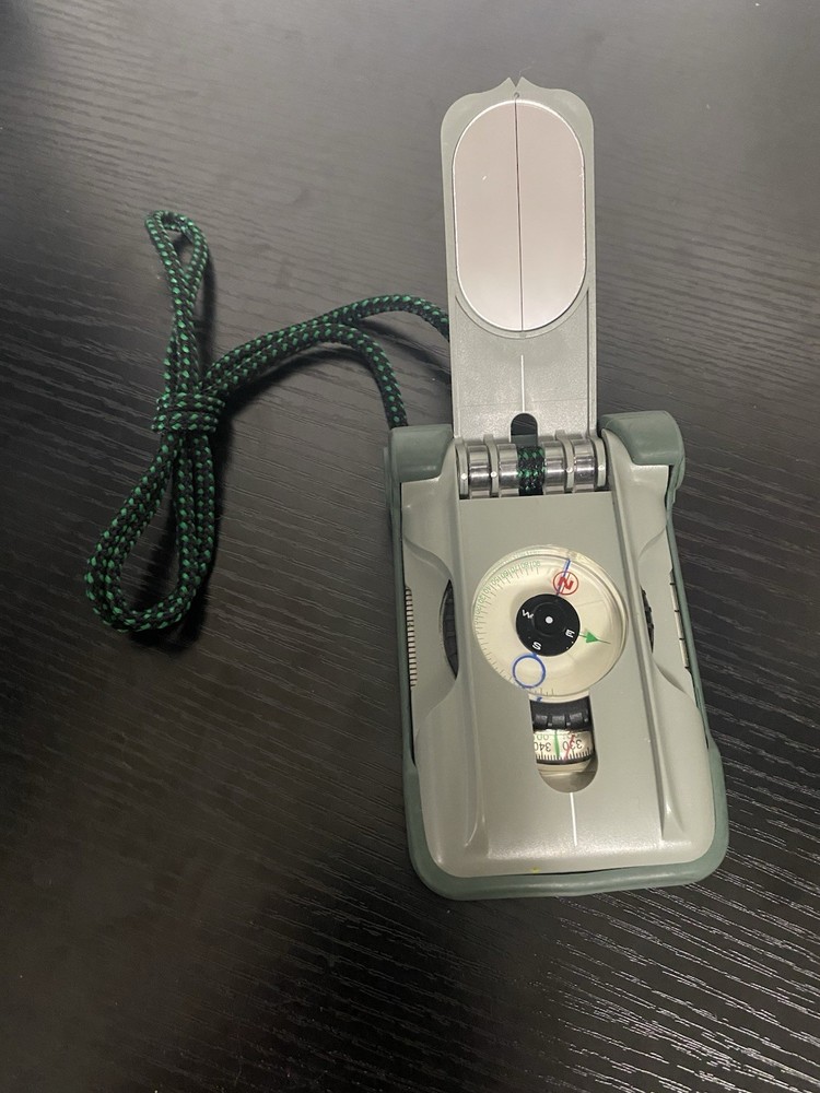 Brunton TruArc20 Compass KGlow Mirror Hiking Navigation Used but working