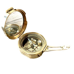 Brunton Nautical Brass Compass Vintage Navigational Heavy Solid Brass Gift