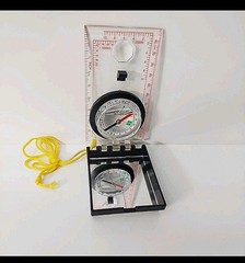 Vintage Tahoe Trails Compass Acrylic Mirror In Cap Lanyard 122×64.5×21.5mm