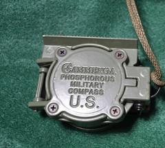 NEW CAMMENGA MILITARY COMPASS WITH GREEN CASE