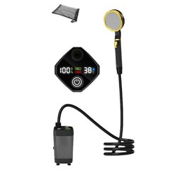 Portable Shower with 9000mAh Battery and LED Display for Easy Outdoor Bathing