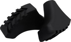 6 Pack Rubber Walking Stick Tips，Black Durable Trekking Pole Tips Replacement