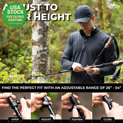 Lightweight Aluminum Trekking Poles Cork Grip Quick Lock