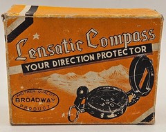 Vtg Engineer Lensatic Compass w Original Box Storage Pouch Instructions