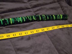 51″ Hand Crafted Elm Wood Walking Stick/Staff(SONIC NIGHT DESIGN/GLOW IN DARK