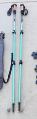 Set of Trail Buddy Trekking Poles 105-135CM Aqua Blue W/Bag – 11P