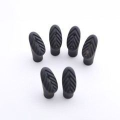 3 Pcs Non Cane Tips Rubber Trekking Poles Non-slip Cover Boots