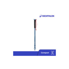 Decathlon Trekking/Hiking Pole Stick MT100 (Adjustable Push-Pin, Compact Design)