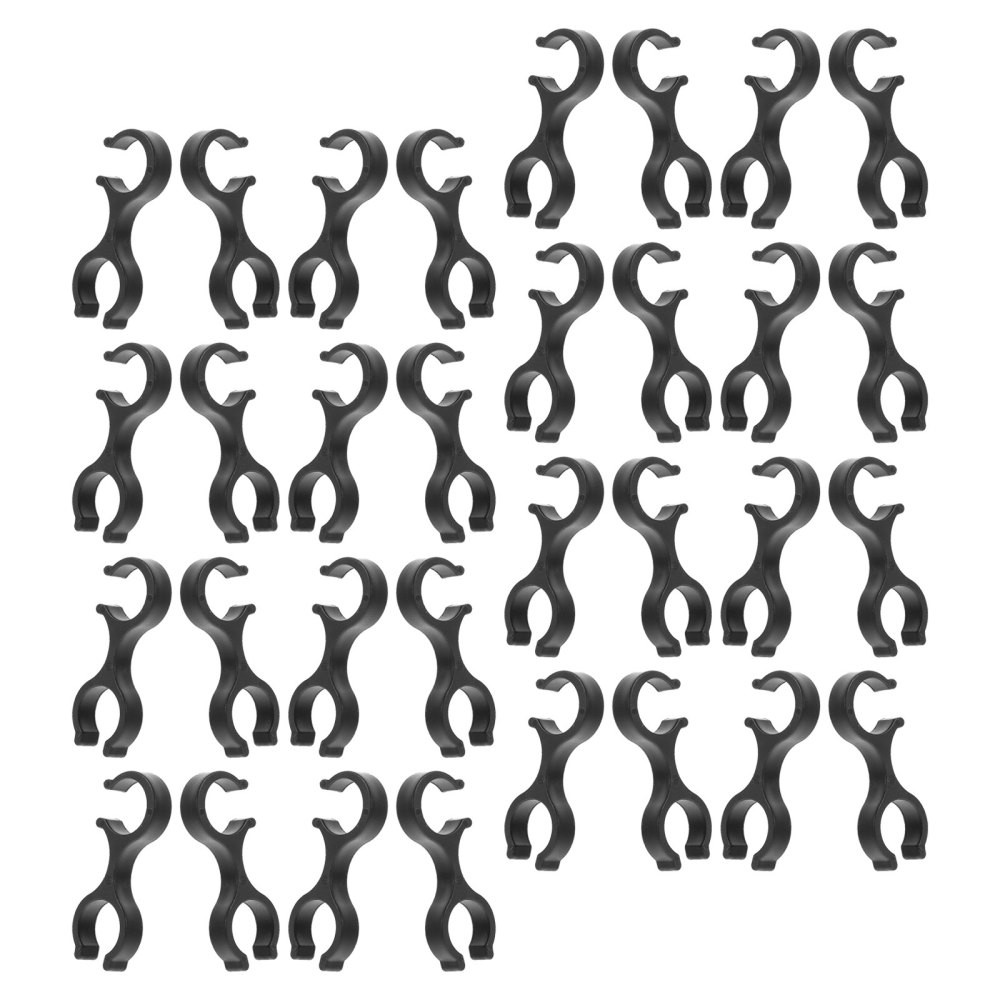 40 Pcs Walking Pole Clamps Plastic Buckle Clips Trekking Pole Clip Holder