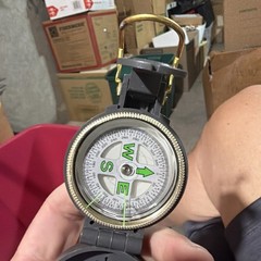 COLEMAN LENSATIC ENGINEER HUNTING HIKING CAMPING OUTDOOR COMPASS GRAY