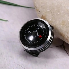 1Pc Slide on 25MM Watch Wrist Band Strap Compass For Outdoor Survival Tools Gift