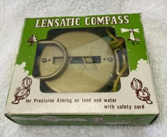 Lensatic Compass Model 14-829 With Box Excellent Condition & Box