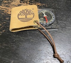 Collectible and functional practical Timberland compass pocket convenient travel