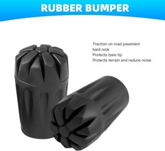 6 Pack Rubber Replacement Tips for Trekking Poles – Versatile Hiking Accessory
