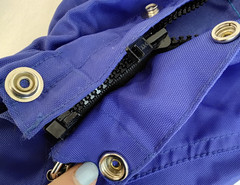 Chouinard Gators Vintage Blue Size M w/ Zippers, Snaps, and Buckles *Z5571