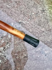 47.5”- Hand Carved -compass End- Hiking Stick – Walking Cane – Grip Wrapped-tip