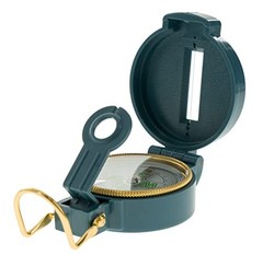 UST Lensatic Compass Folding Shock-Resistant Luminous Letters Navigation Blue