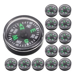 20Pcs Lightweight Plastic Mini Compass for Camping Hiking Emergency Outdoor Use