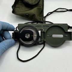 Cammenga Compass Model 3H Military NSN 6605-01-196-6971 TESTED Olive Pouch