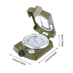 Pocket Military Army Geology Pro Compass Outdoor Hiking Camping Survivalist SOS
