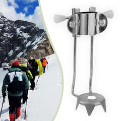 Durable Stainless Steel Ice Cane Tip Attachment Anti Slip Crampons for Outdoor