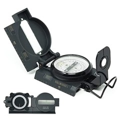 POLARIS Lensatic Compass with Inclinometer for Survival Hiking Tactical Boy