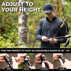 Ultralight Carbon Fiber Trekking Poles Quick Lock Adjustable Height EVA Grip New