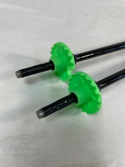 Set of 2 – Leki Rider Junior Kids Black / Green Color Walking Sticks / Trekking