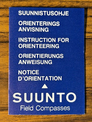 SUUNTO Declination Correction Tool FIN-02920 Orienteering Compass & Manual New
