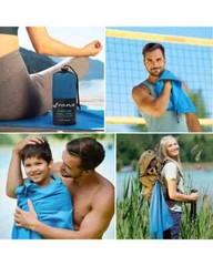 Fit-Flip Microfiber Towel 50×100 cm, Blue