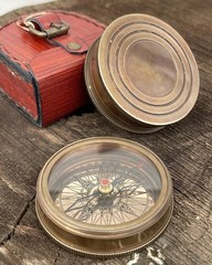 to My Husband I Love You, Brass Compass Engraved Gifts for Men, Bronze for Me…