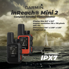 Garmin inReach Mini 2 Satellite Communicator Black with Power Pack Bundle
