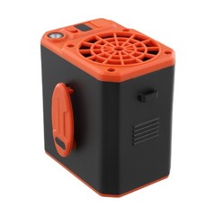 2400mAh Hanging Waist Fan with Power Bank LED Light Three Speed Wind Adjustment