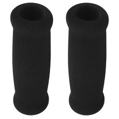 2Pcs Reusable Thick Sponge Crutch Handle Grip Non Slip Comfortable Black Set
