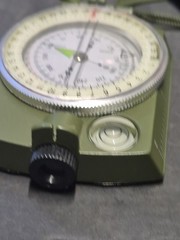 Compass Military Lensatic Sighting Camping w/ Carrying Bag Waterproof