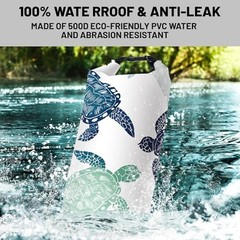 Waterproof Dry Bag – Roll Top Sea Turtle – Small Waterproof 5L Turtle-D