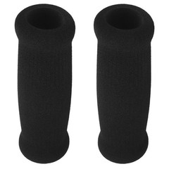 2Pcs Reusable Black Sponge Crutch Handle Grips Comfortable Non Slip Durable