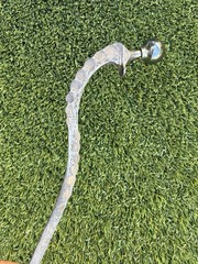 Hand Forged Walking Cane From Titanium Hip Implant One Of A Kind 15 OZ 34” Long