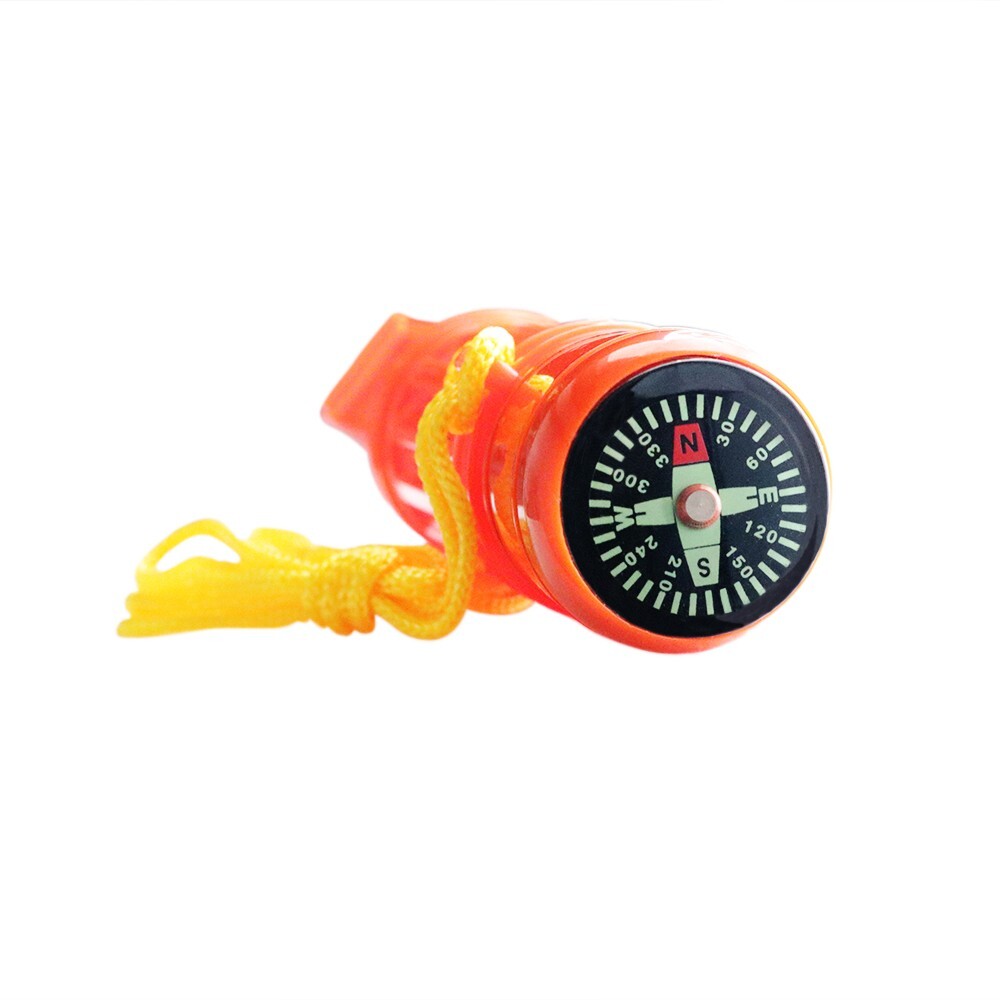 Skywalker 5-in-1 Compass (Whistle, Waterproof Compartment, Mirror, Flint Strip)