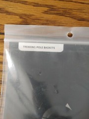 Black Diamond Trekking Pole Spare Basket 2 Baskets per package.