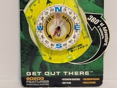 NEW Brunton 9020G Compass High Visibility Green Baseplate DECLINATION Adjustment