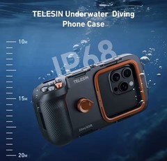 TELESIN Underwater Snorkeling Diving Phone Waterproof Case Universal Underwat…