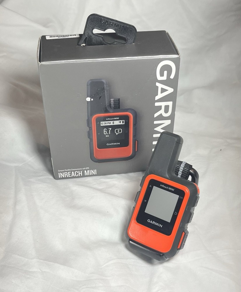 Garmin inReach Mini Satellite Communicator With GPS Hiking Outdoors – Orange