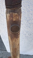 Pair of Wooden Hiking / Walking Sticks w/ Leather Grips – $25 OBO